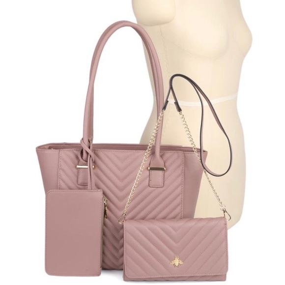 Bee tote with Crossbody - Picture 2 of 3